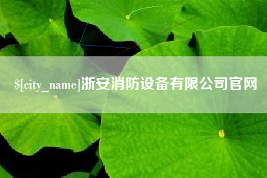 济宁浙安消防设备有限公司官网
