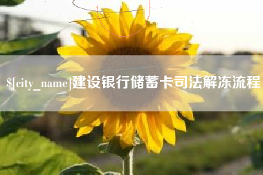 济宁建设银行储蓄卡司法解冻流程