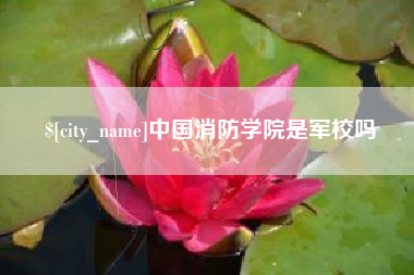 济宁中国消防学院是军校吗