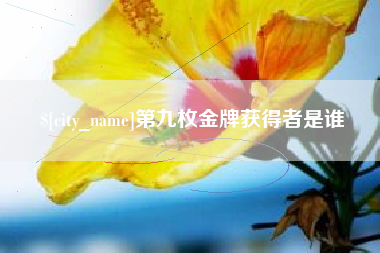 济宁第九枚金牌获得者是谁