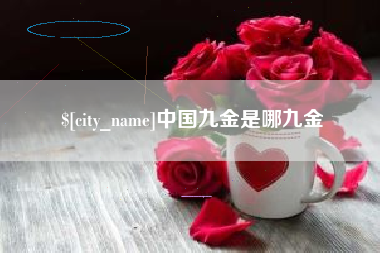 济宁中国九金是哪九金