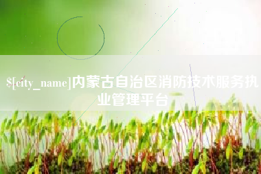 济宁内蒙古自治区消防技术服务执业管理平台