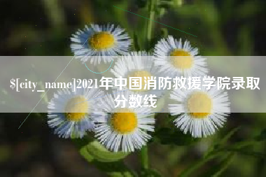 济宁2021年中国消防救援学院录取分数线