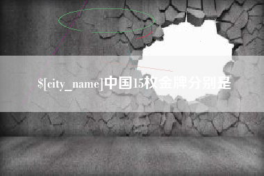 济宁中国15枚金牌分别是