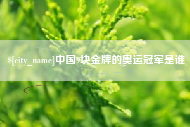 济宁中国9块金牌的奥运冠军是谁