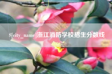 济宁浙江消防学校招生分数线