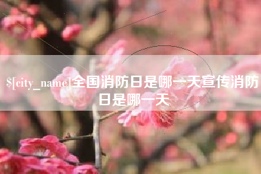 济宁全国消防日是哪一天宣传消防日是哪一天