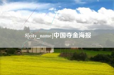济宁中国夺金海报