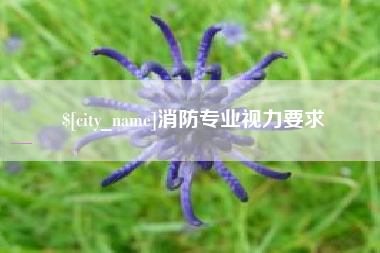 济宁消防专业视力要求