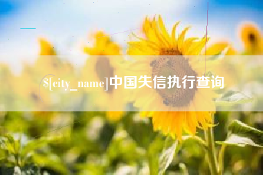 济宁中国失信执行查询