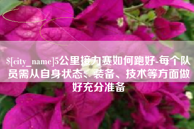 济宁5公里接力赛如何跑好-每个队员需从自身状态、装备、技术等方面做好充分准备