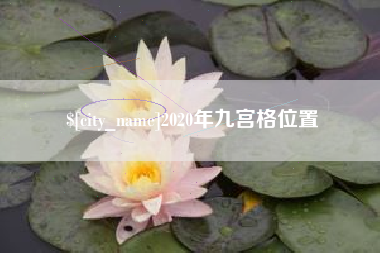 济宁2020年九宫格位置