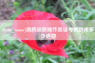 济宁消防设施操作员证考试题库多少道题